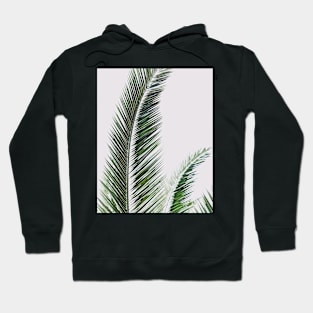 Palm leaves, Modern art, Wall art, Print, Minimalistic, Modern, Scandinavian print Hoodie